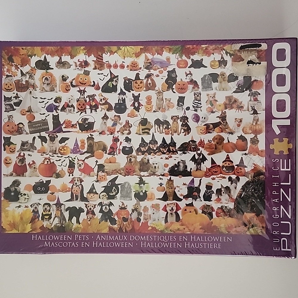 Eurographics Halloween Puzzle - 1000 Pieces - Purple - Picture 2 of 2